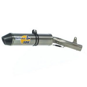 LeoVince SBK Factory SBK FACTORY TITANIUM SILENCER W/ CARBON END CAP EVOII: 2007-2010 HONDA CBR 600 RR