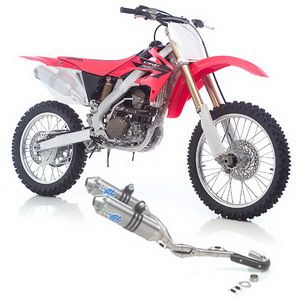 LeoVince X3 MX X3 MOTOCROSS/SM FULL SYSTEM TITANIUM DUAL: 2006-2006 HONDA CRF 250 R