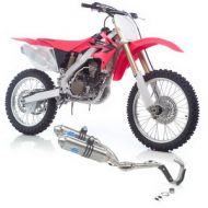 LeoVince X3 MX X3 MOTOCROSS/SM FULL SYSTEM TITANIUM DUAL LOW BOY: 2006-2006 HONDA CRF 250 R