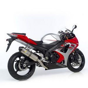 LeoVince SBK Factory SBK FACTORY TITANIUM WITH CARBON END CAP EVOII: 2007-2008 SUZUKI GSX-R 1000