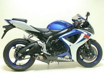 LeoVince SBK Factory SBK FACTORY EVOII TITANIUM W/ CARBON END CAP: 2006-2007 SUZUKI GSX-R 600