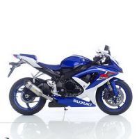 LeoVince SBK Factory SBK FACTORY EVOII TITANIUM W/ CARBON END CAP: 2008-2010 SUZUKI GSX-R 600