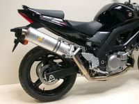 LeoVince SBK Oval SBK OVAL FULL SYSTEM ALUMINUM ULTRA HIGH MOUNT: 2004-2008 SUZUKI SV 650