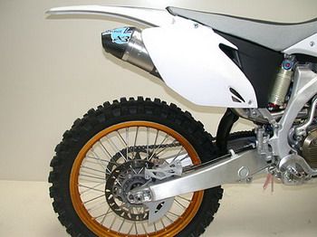 LeoVince X3 MX X3 MOTOCROSS/SM FULL SYSTEM TITANIUM W/ CARBON END CAP: 2006-2008 YAMAHA YZ 250 F